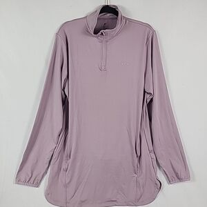 NEW FITH Women’s Motion High Neck Quarter-Zip Top Lavender Sz XL NWT